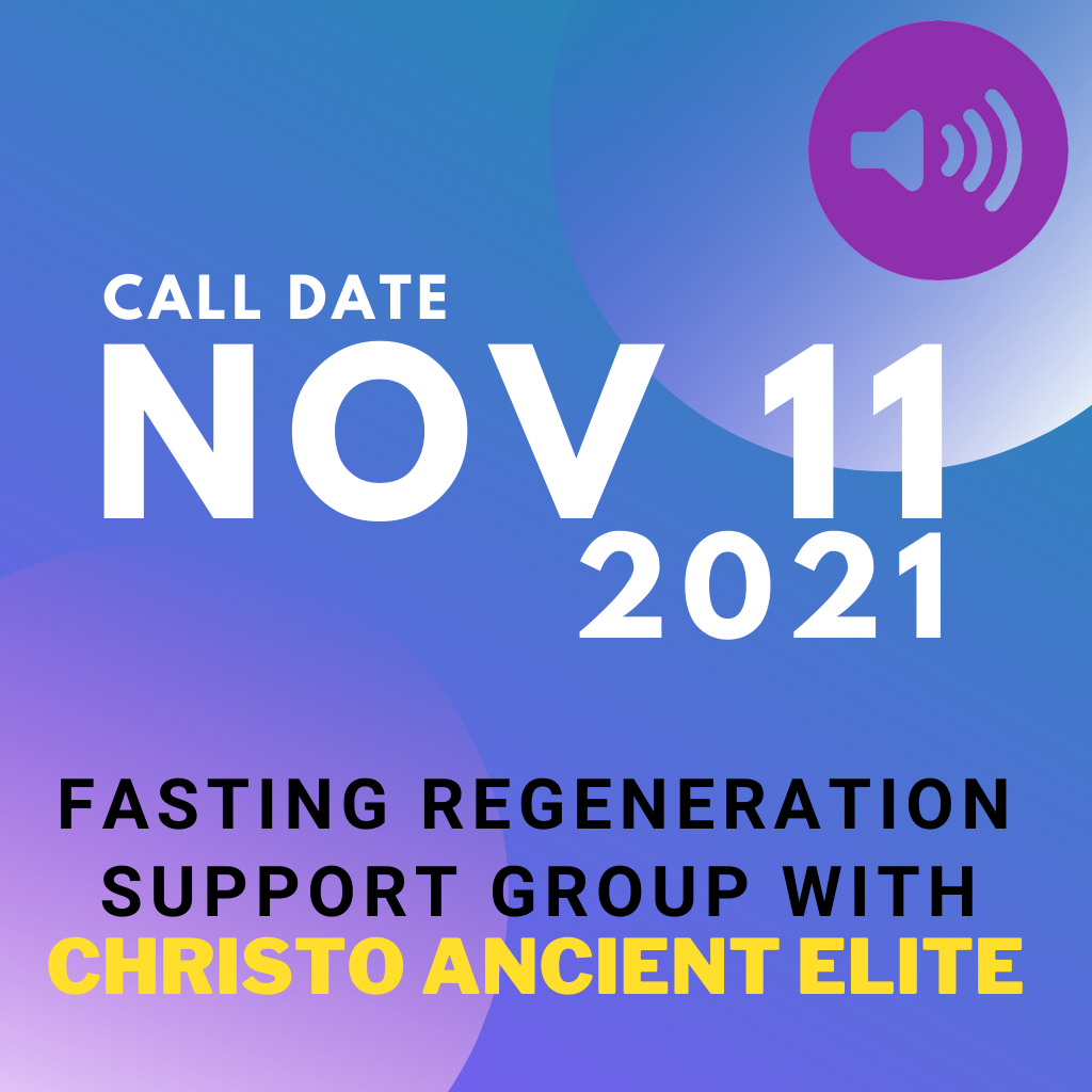 fasting regeneration support group with christo ancient elite